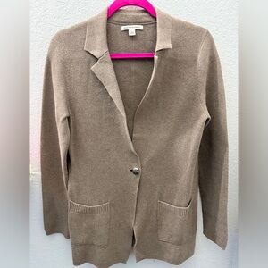 banana republic knit blazer style sweater women size large